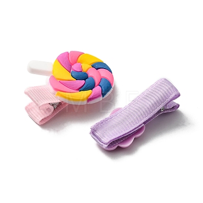 Cute Plastic Hair Clip Sets OHAR-PW0007-57A-1
