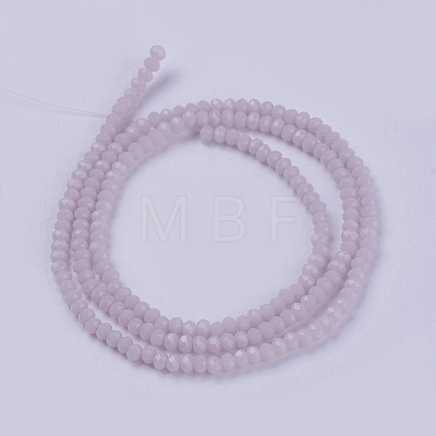 Opaque Solid Color Glass Bead Strands X-GLAA-F076-A12-1