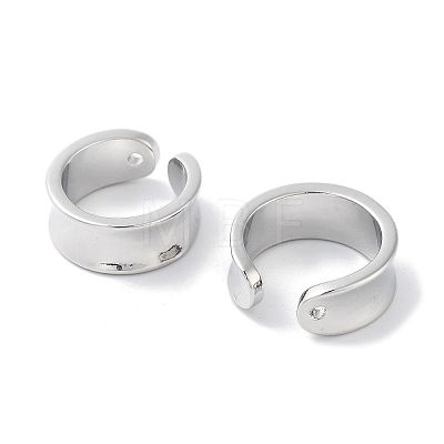 Rack Plating Brass Cuff Ring LS-EJEW-C081-11P-1