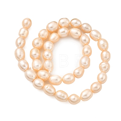 Natural Cultured Freshwater Pearl Beads Strands PEAR-I007-01F-07B-1