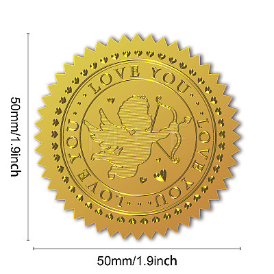 Self Adhesive Gold Foil Embossed Stickers DIY-WH0211-383-1