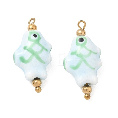 Handmade Porcelain Pendants STAS-Q119-31G-01-1