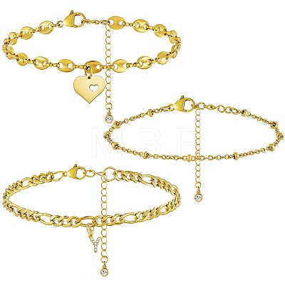 Anklets Sets AJEW-AN00383-25-1