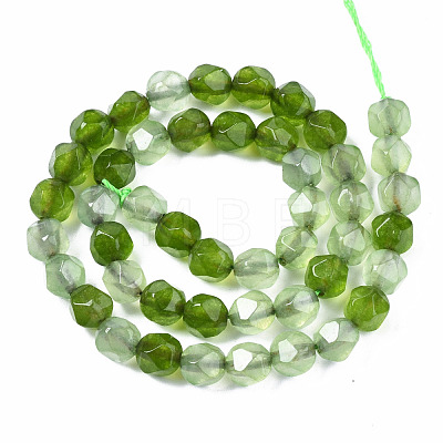 Natural White Jade Beads Strands G-N326-96-1