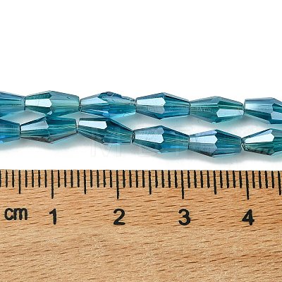 Transparent Electroplate Glass Beads X1-GLAA-K064-05A-PL02-1