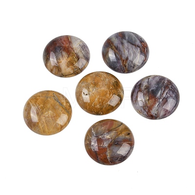 Natural Crazy Agate Cabochons G-H1596-FR-25mm-20-1