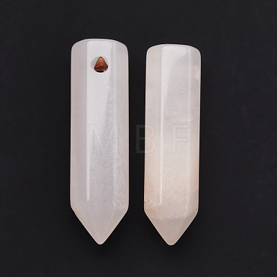 Watermelon Stone Glass Pointed Pendants G-D460-01R-1