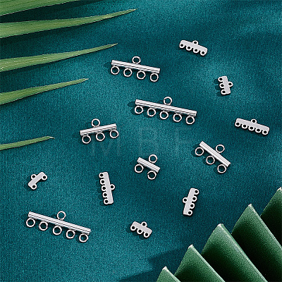 48Pcs 8 Styles 304 Stainless Steel Chandelier Component Links STAS-ME0003-58-1