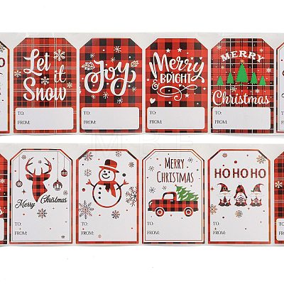 Christmas Theme Cartoon Paper Stickers STIC-P013-07E-1