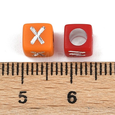 Opaque Acrylic Beads OACR-H052-02C-1