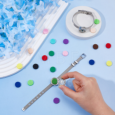 2Pcs 2 Styles Stainless Steel Watch Band Bracelets BJEW-HS0001-15B-1