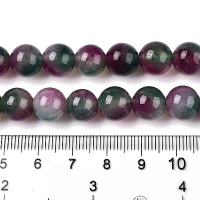 Dyed Natural White Jade Beads Strands G-T138-10mm-210-7-1