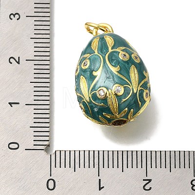 Brass Enamel Pendants KK-K389-149G-02-1