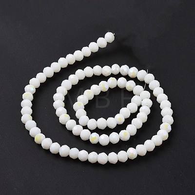 Electroplate Opaque Solid Color Glass Beads Strands LS-EGLA-A034-P6mm-L17-1