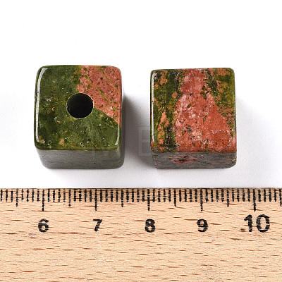 Natural Unakite European Beads G-N345-07A-04-1