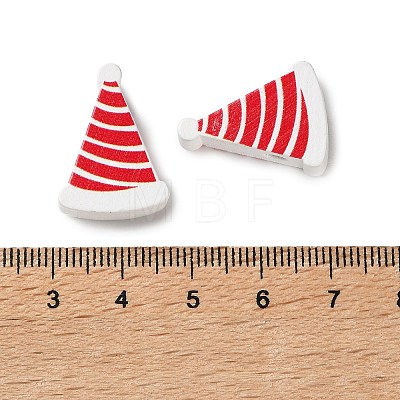 Christmas Theme Schima Wood Beads WOOD-F018-01-1