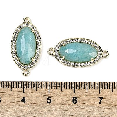 Natural Amazonite Faceted Oval Links G-B126-06G-03-1