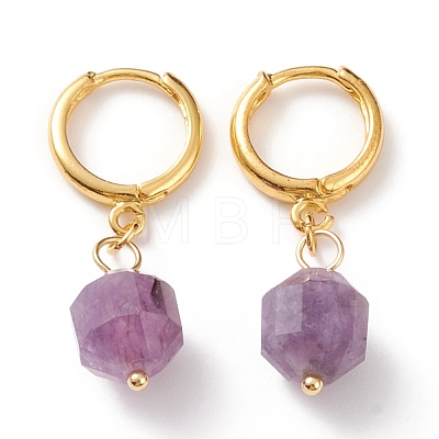 Brass Huggie Hoop Earrings EJEW-JE05788-1