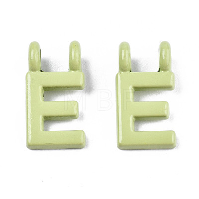 Spray Painted Alloy  2-Loop Link Pendants X-PALLOY-T075-48E-RS-1