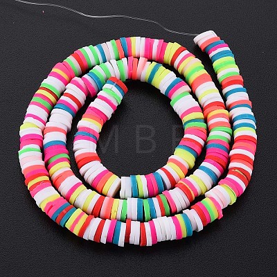 Handmade Polymer Clay Beads Strands X-CLAY-N008-043B-01-1
