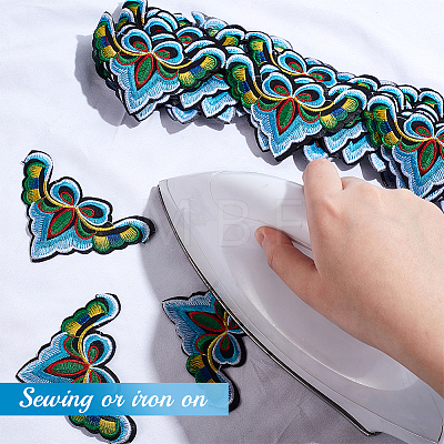 Ethnic Style Embroidery Polyester Ribbons OCOR-WH0060-48C-1