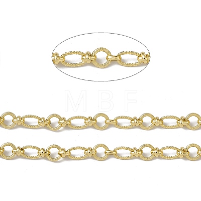 Brass Oval & Ring & Kont Link Chains CHC-P010-22G-1