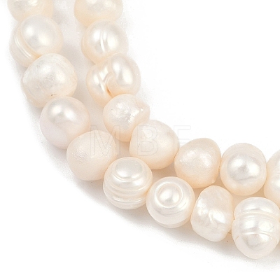 Natural Cultured Freshwater Pearl Beads Strands PEAR-I007-07X-10A-1