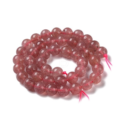 Natural Strawberry Quartz Beads Strands G-R435-03-A01-1