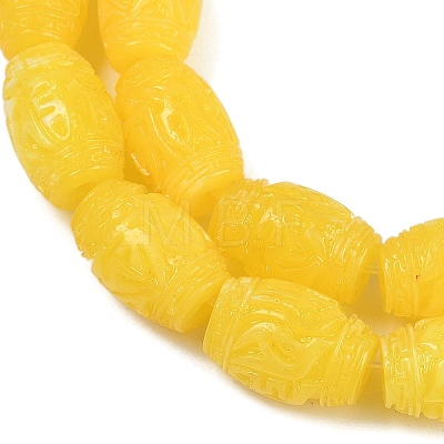 Synthetic Coral Carved Beads Strands CORA-M001-21B-1