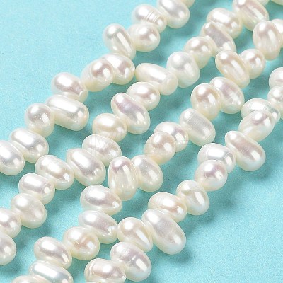 Natural Cultured Freshwater Pearl Beads Strands PEAR-J007-51-1