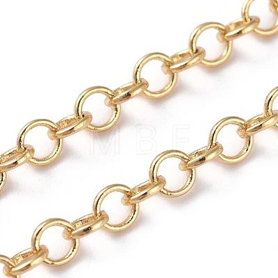 3.28 Feet Soldered Brass Rolo Chains X-CHC-G005-07G-1