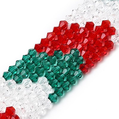 Transparent Gradient Color Glass Beads Strands GLAA-F131-01A-03-1