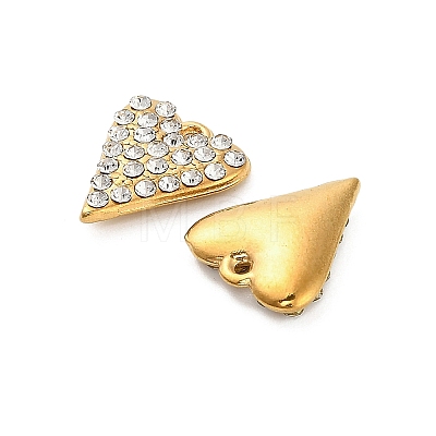 304 Stainless Steel Crystal Rhinestone Pendant STAS-U047-21G-1