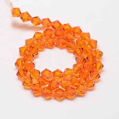 Imitate Austrian Crystal Bicone Glass Beads Strands X1-GLAA-F029-4x4mm-11-1