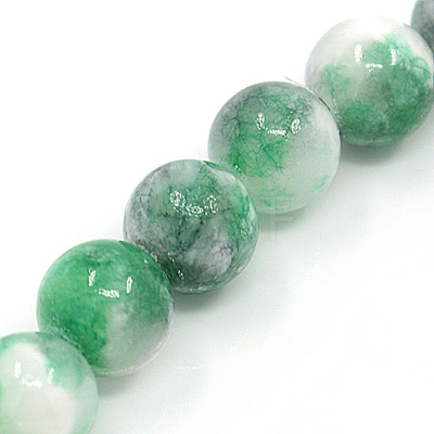 Natural Persian Jade Beads Strands G-D434-6mm-M-1