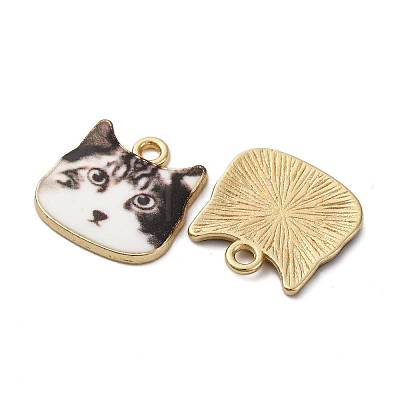 Alloy Enamel Pendants ENAM-V002-04G-02-1