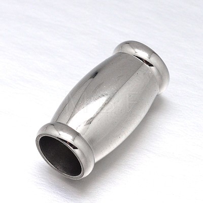 304 Stainless Steel Magnetic Clasps with Glue-in Ends STAS-M200-C-01-1