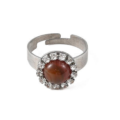 Natural & Synthetic Gemstone Finger Rings for Women RJEW-JR01102-1