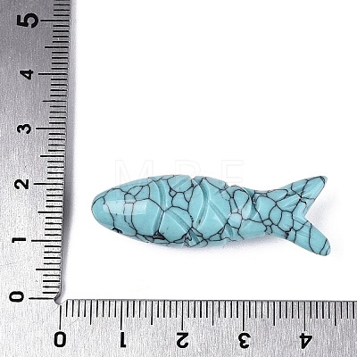 Synthetic Turquoise Carved Pendants G-T144-47B-1