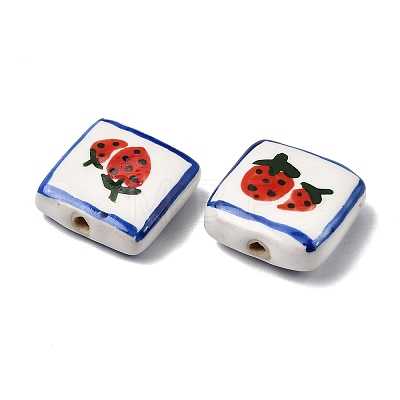 Fruits Hand Painted Handmade Porcelain Beads LS-LAMP-D303-06E-05-1