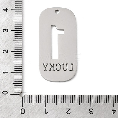 304 Stainless Steel Pendants STAS-D200-02B-P-1