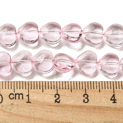 Baking Paint Transparent Glass Beads Strands DGLA-A08-T8mm-KD03-1