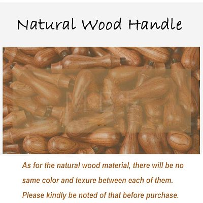 DIY Wood Wax Seal Stamp AJEW-WH0131-078-1