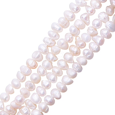 Natural Pearl Beads Strands PEAR-WH0012-01-1