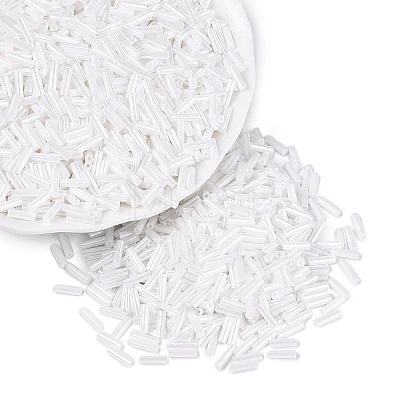 FGB Grade A Glass Round Bugle Beads SEED-Q040-06A-01-1
