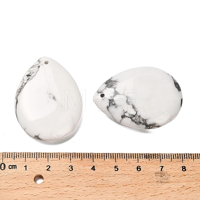 Natural Howlite Pendants G-Z088-02D-1