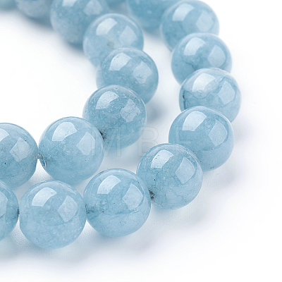 Natural Blue Quartz Beads Strands G-O047-07-6mm-1
