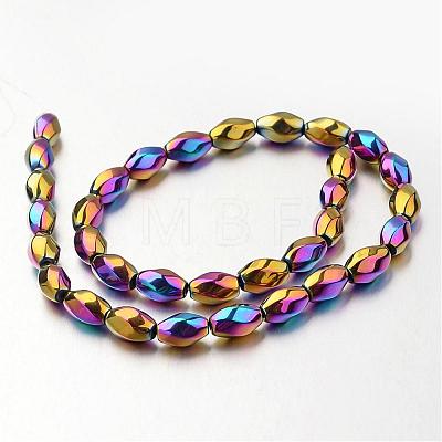 Electroplate Non-magnetic Synthetic Hematite Beads Strands G-F300-12-02-1