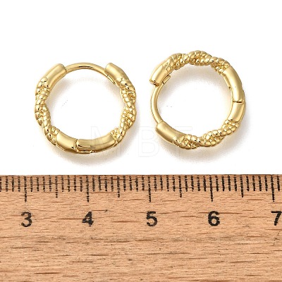 Rack Plating Twist Brass Hoop Earrings EJEW-H143-21G-1