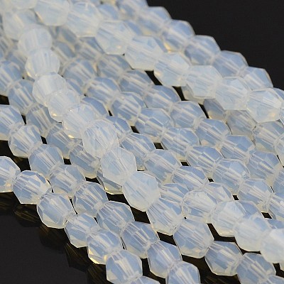 Faceted Bicone Opal Beads Strands LS-EGLA-P017-01-1